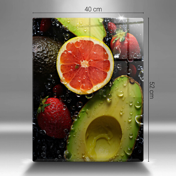 Glass worktop saver Fruits and vegetables
