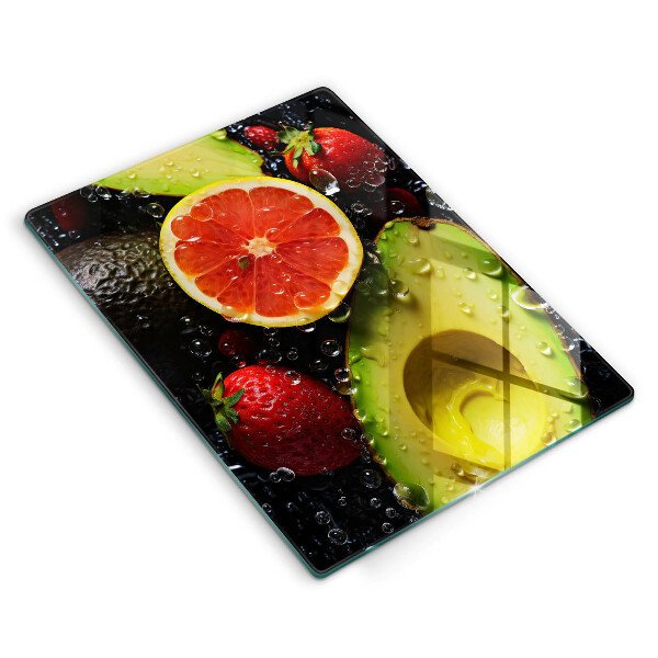 Glass worktop saver Fruits and vegetables