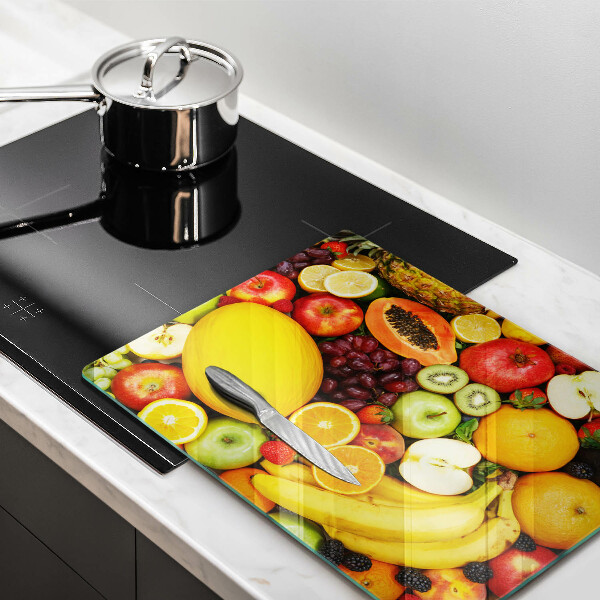 Glass worktop saver Fruit collection