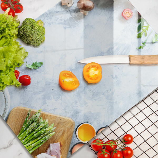 Glass worktop saver Ingredients in the kitchen