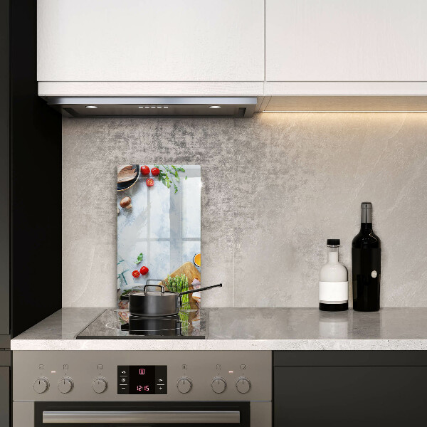 Glass worktop saver Ingredients in the kitchen