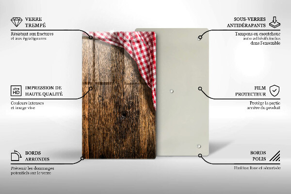 Work surface savers Wooden table