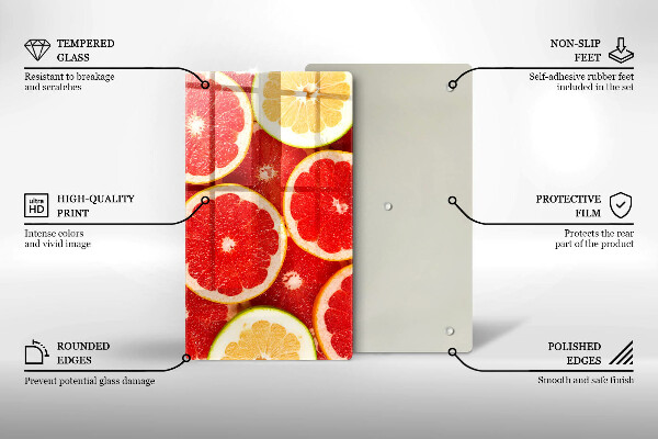 Work surface savers Grapefruit slices