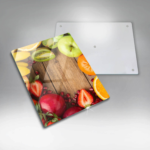Glass worktop saver Fresh fruit