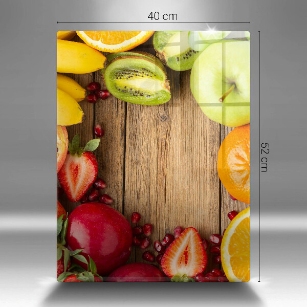 Glass worktop saver Fresh fruit