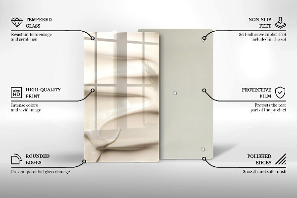 Glass worktop saver Ice cream