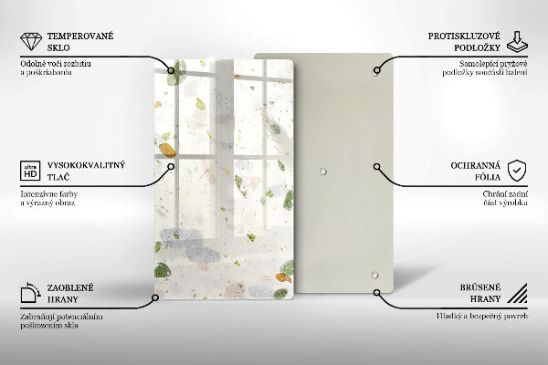 Glass worktop saver Falling leaves