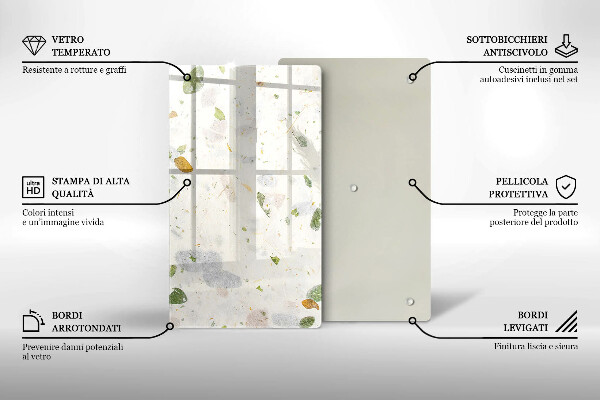 Glass worktop saver Falling leaves