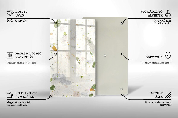 Glass worktop saver Falling leaves