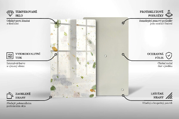 Glass worktop saver Falling leaves