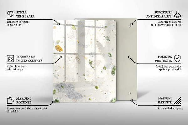 Glass worktop saver Falling leaves