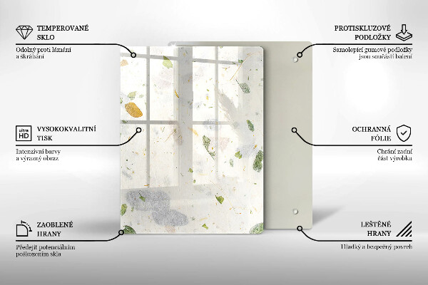 Glass worktop saver Falling leaves