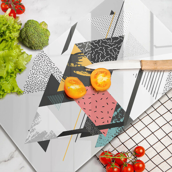 Glass worktop saver Abstraction of the triangle