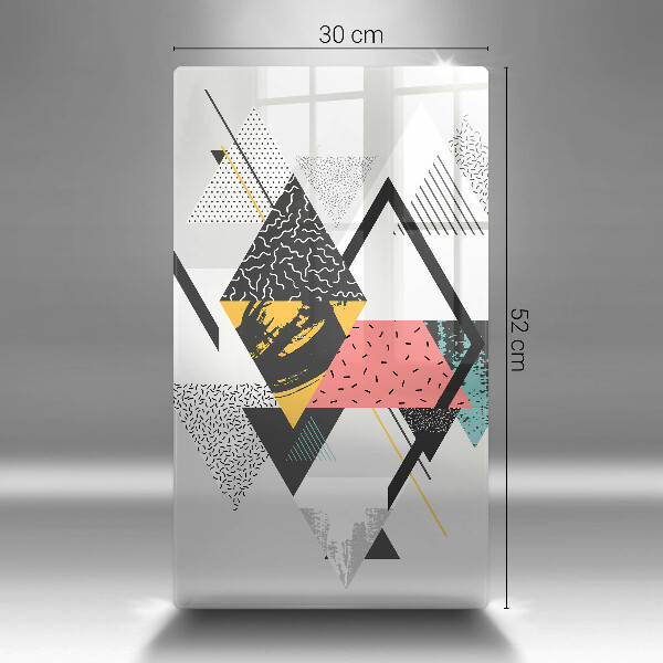 Glass worktop saver Abstraction of the triangle