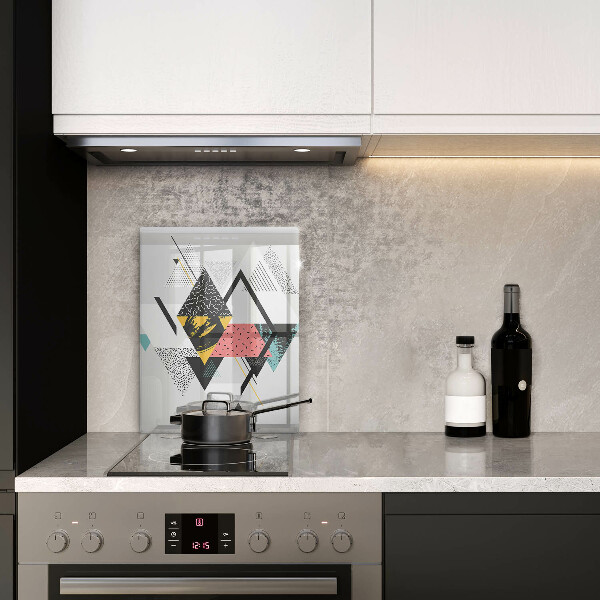 Glass worktop saver Abstraction of the triangle