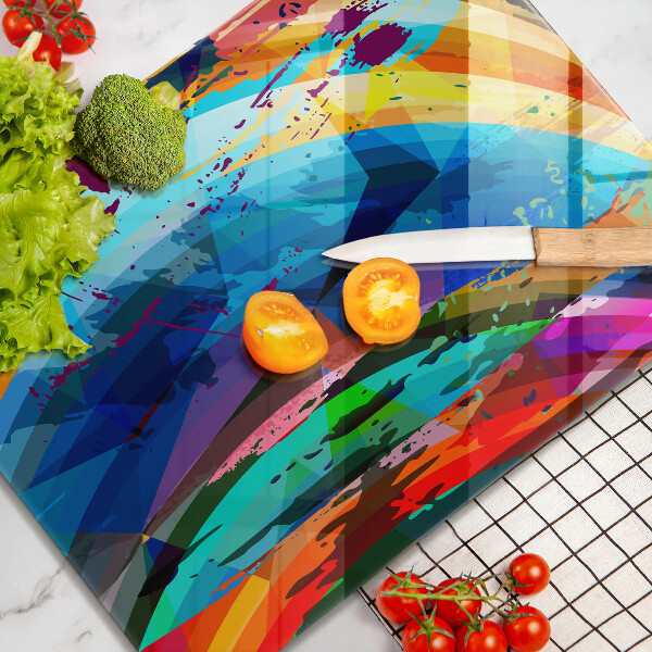 Worktop heat protector Colorful paint stains