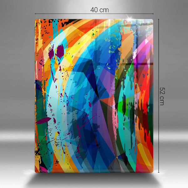 Worktop heat protector Colorful paint stains