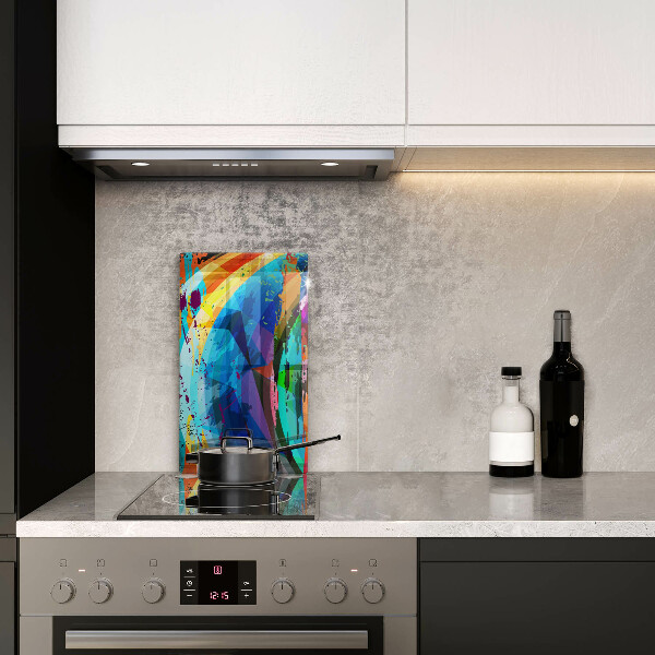 Worktop heat protector Colorful paint stains
