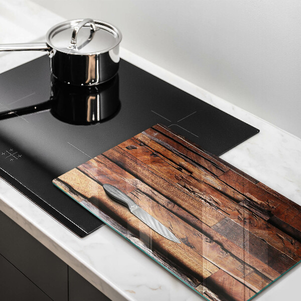 Glass worktop saver Decorative wood boards