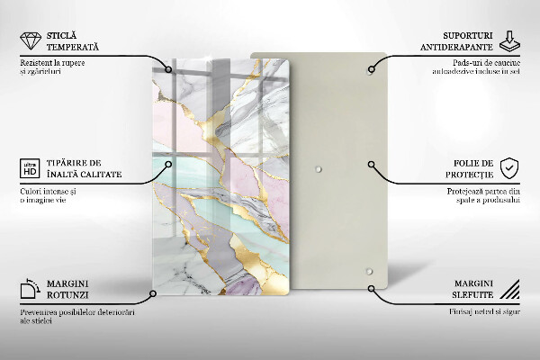 Kitchen countertop cover Pastel marble