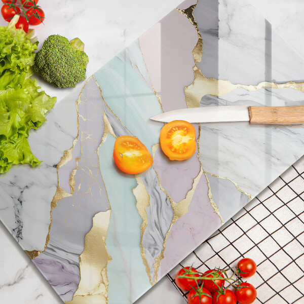 Kitchen countertop cover Pastel marble