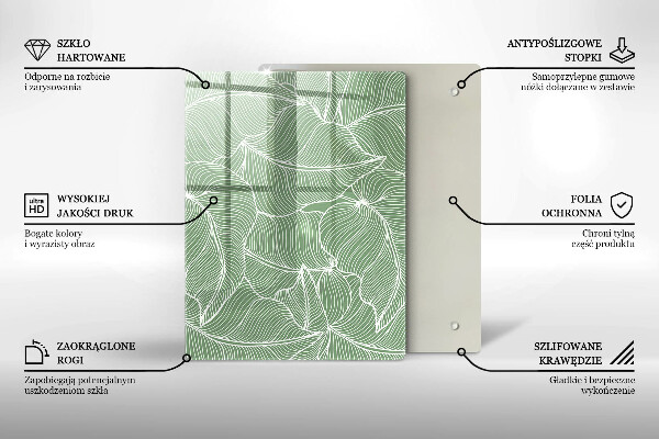 Kitchen countertop cover Linear leaves