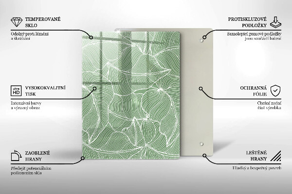 Kitchen countertop cover Linear leaves