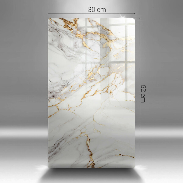 Kitchen countertop cover Light marble with gold