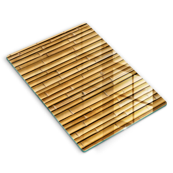 Glass worktop saver Nature boho bamboo