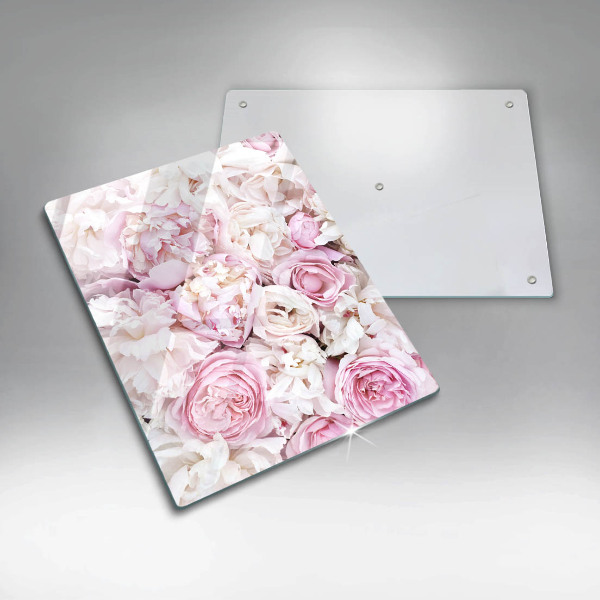 Kitchen countertop cover Peony bouquet