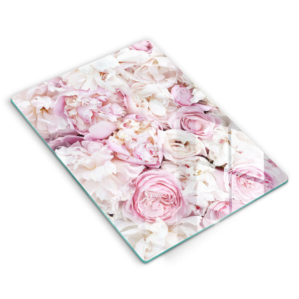 Kitchen countertop cover Peony bouquet