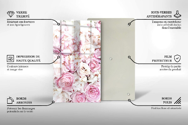 Kitchen countertop cover Peony bouquet