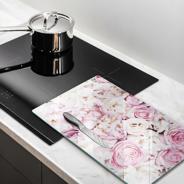 Kitchen countertop cover Peony bouquet