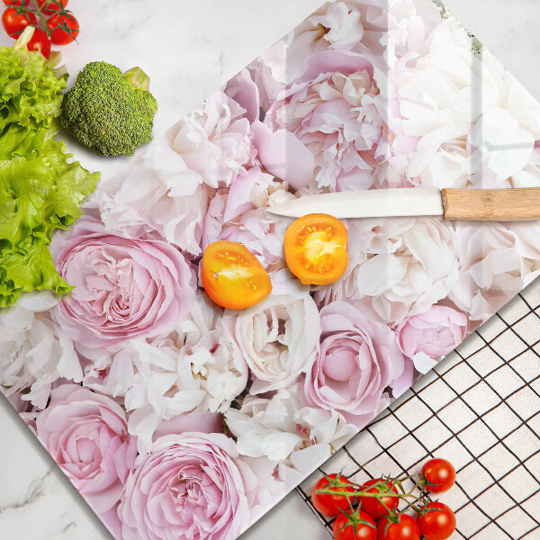 Kitchen countertop cover Peony bouquet