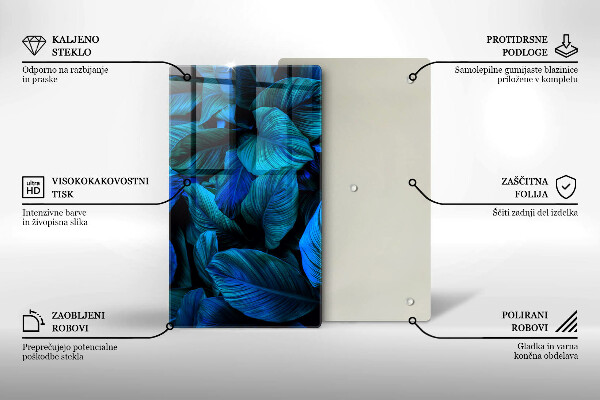 Worktop heat protector Jungle vegetation leaves