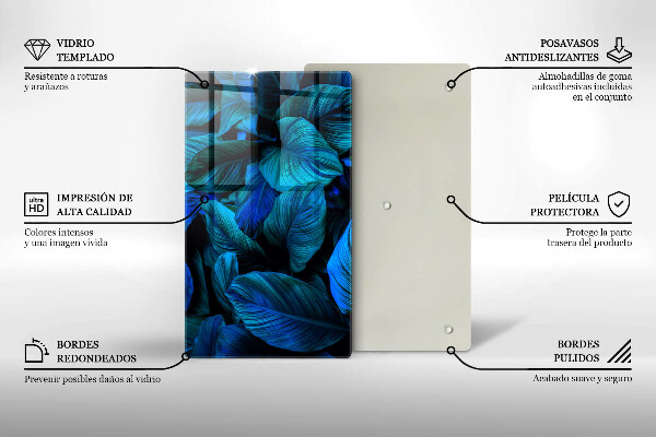 Worktop heat protector Jungle vegetation leaves