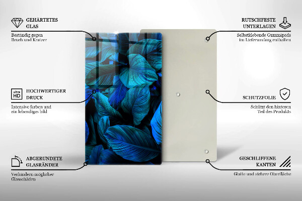 Worktop heat protector Jungle vegetation leaves