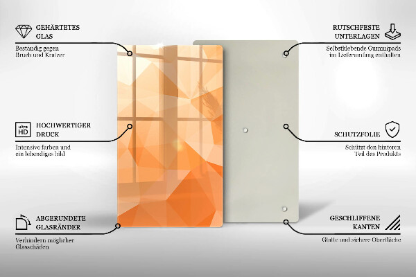 Worktop heat protector Geomeric background