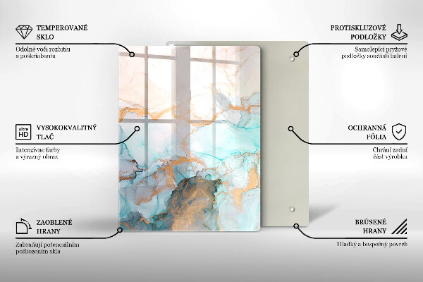 Worktop heat protector Marble abstraction