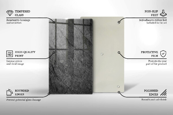 Worktop heat protector Stone texture