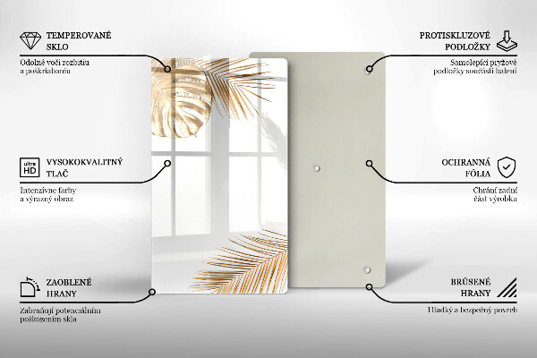 Worktop heat protector Golden leaves