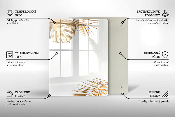 Worktop heat protector Golden leaves