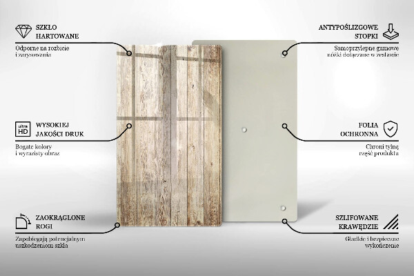 Worktop heat protector Wooden planks