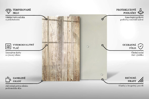 Worktop heat protector Wooden planks