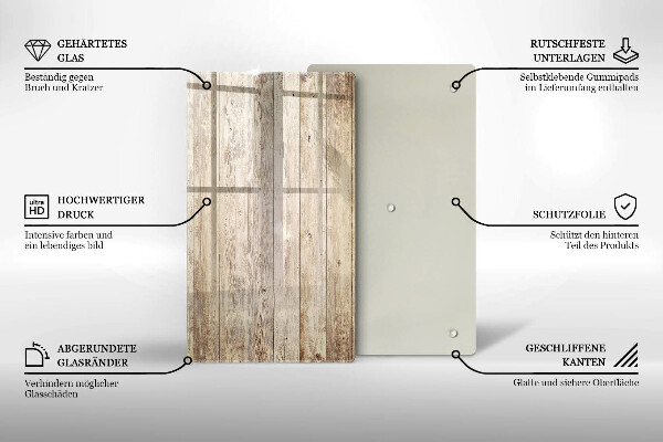 Worktop heat protector Wooden planks