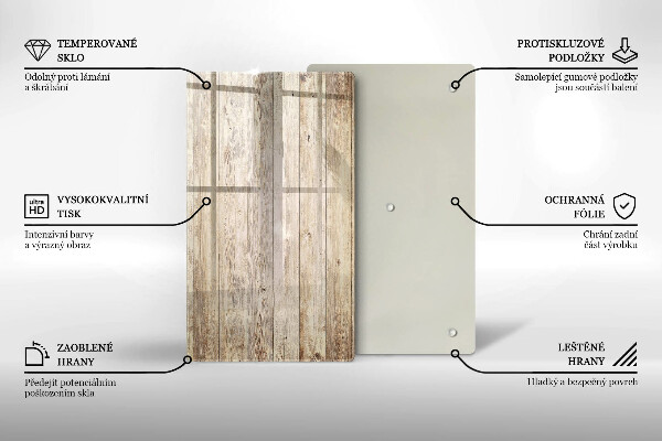 Worktop heat protector Wooden planks