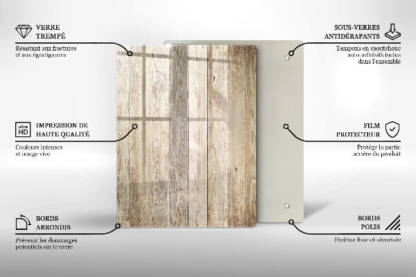 Worktop heat protector Wooden planks