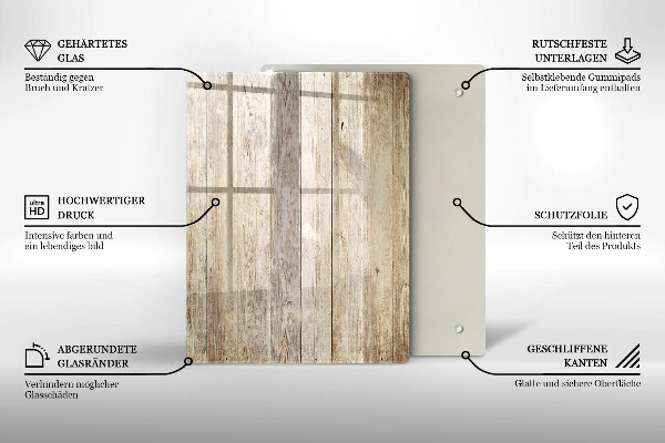 Worktop heat protector Wooden planks