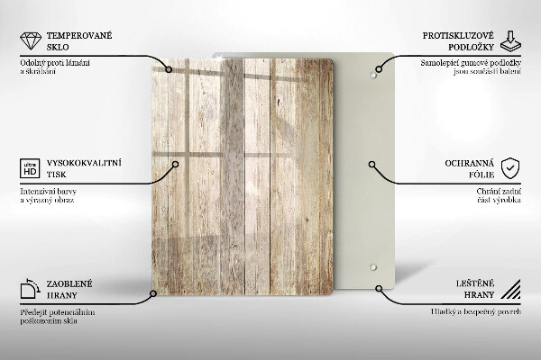 Worktop heat protector Wooden planks