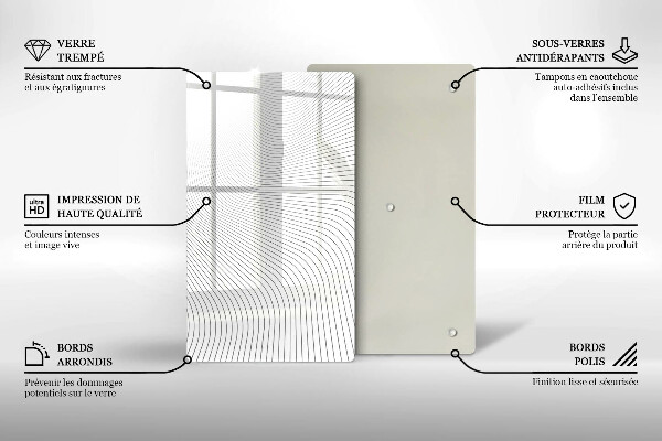 Worktop heat protector Modern Line pattern